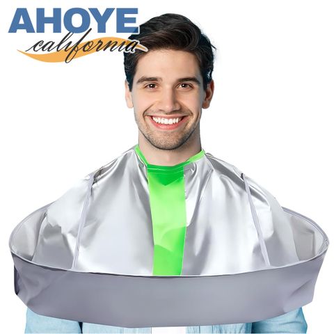 【AHOYE】立體可折疊防水理髮圍布 (剪髮圍 染髮布 理容巾 理髮圍巾)