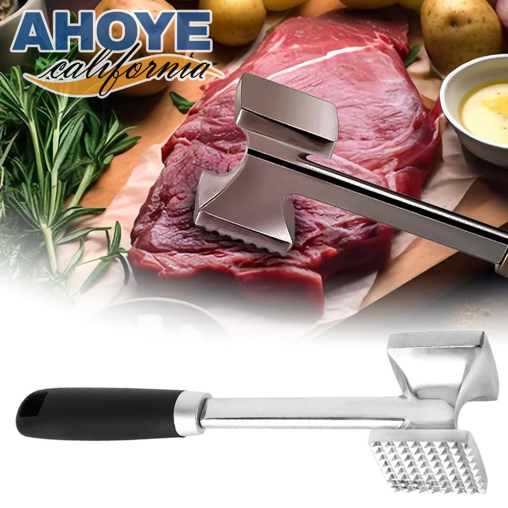 AHOYE 肉類斷筋肉錘 (錘肉器 鬆肉器 嫩肉器 嫩肉錘 打肉錘 拍肉器 料理鎚)