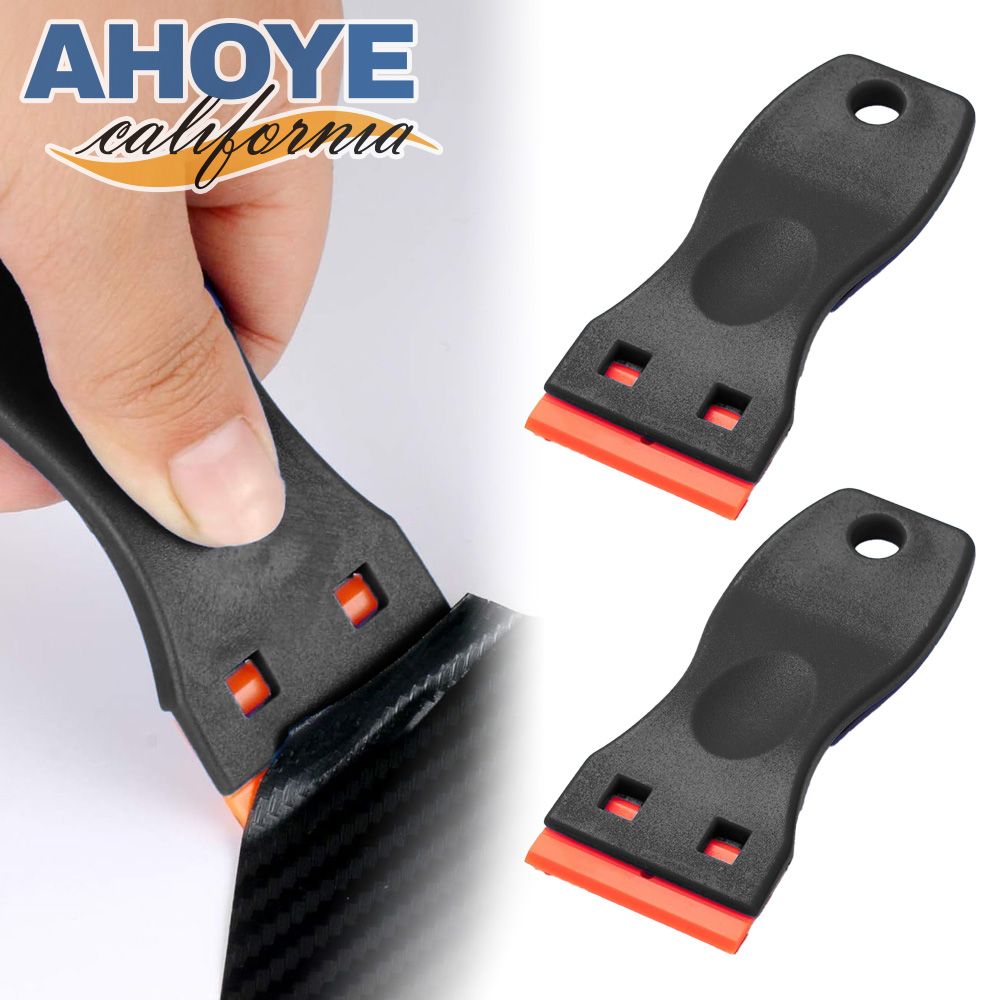AHOYE 萬用清潔除膠器 2入組附20入替換刮片 (刮板 刮刀 除垢器 刮鏟)