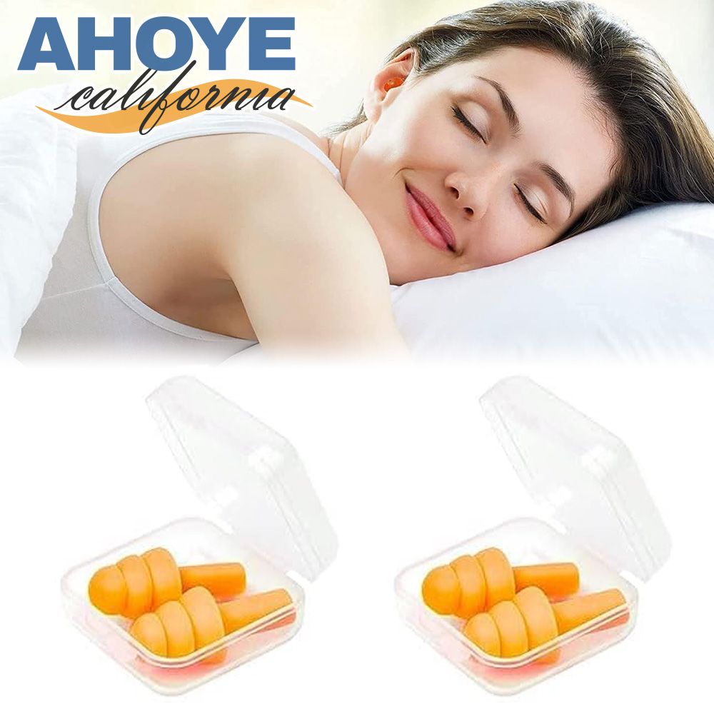 AHOYE 隔音降噪螺旋防水耳塞 2入組 (睡眠耳塞 抗噪耳塞 游泳耳塞)