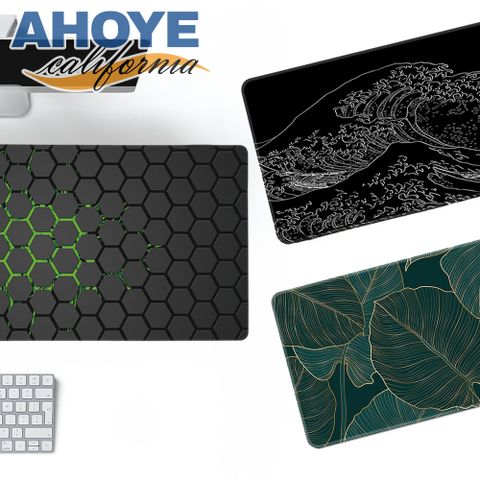 【AHOYE】加厚防滑超大滑鼠墊 1入組 90X40CM (桌墊 防滑墊 電腦墊 鍵盤墊)