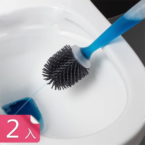 【茉家】加液式軟毛馬桶刷組-2入組