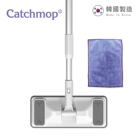 Catchmop 輕巧平板拖把組(1桿+1布)