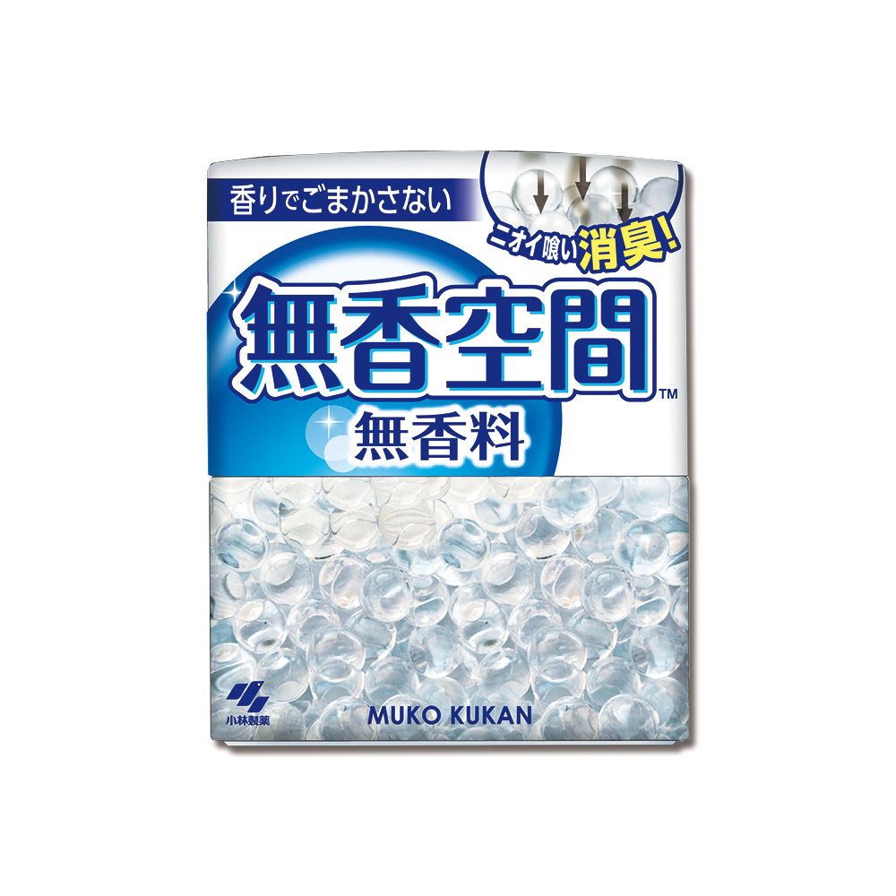 小林製藥 日本無香空間居家室內消臭珠芳香除臭劑-無香白315g/盒(放置型空氣清新劑,分解異味消臭晶球)