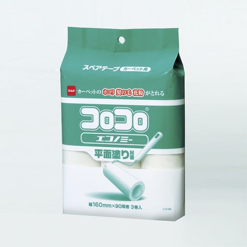 日本NITOMS抗菌滾筒黏紙補充包(3入/包)適用清潔地毯、床、布沙發等織物。