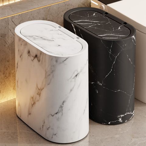 窄縫垃圾桶 家用高顔值 帶蓋衛生桶 客廳臥室 高檔廚房廁所 夾縫紙桶