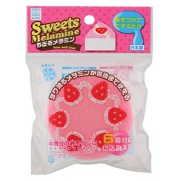 日本小久保KOKUBO-免洗劑造型清潔海棉-草莓蛋糕