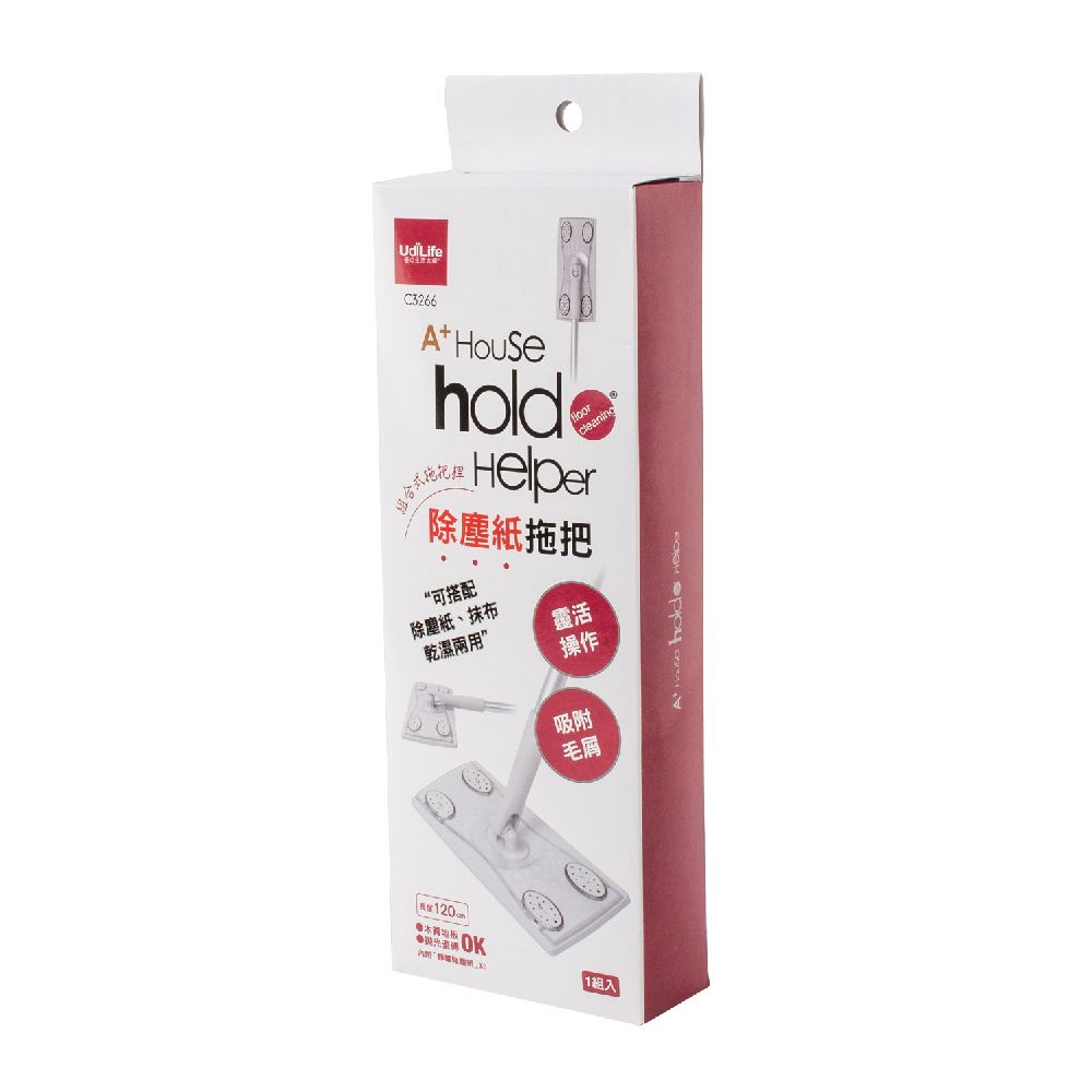 UdiLife 生活大師  hold(好)拖組裝式除塵紙拖把