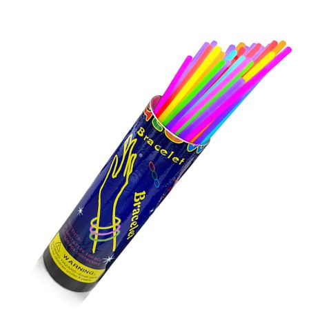 【Ahoye】8色派對螢光棒 (100支-附連接頭) 螢光手環 發光棒 夜光棒