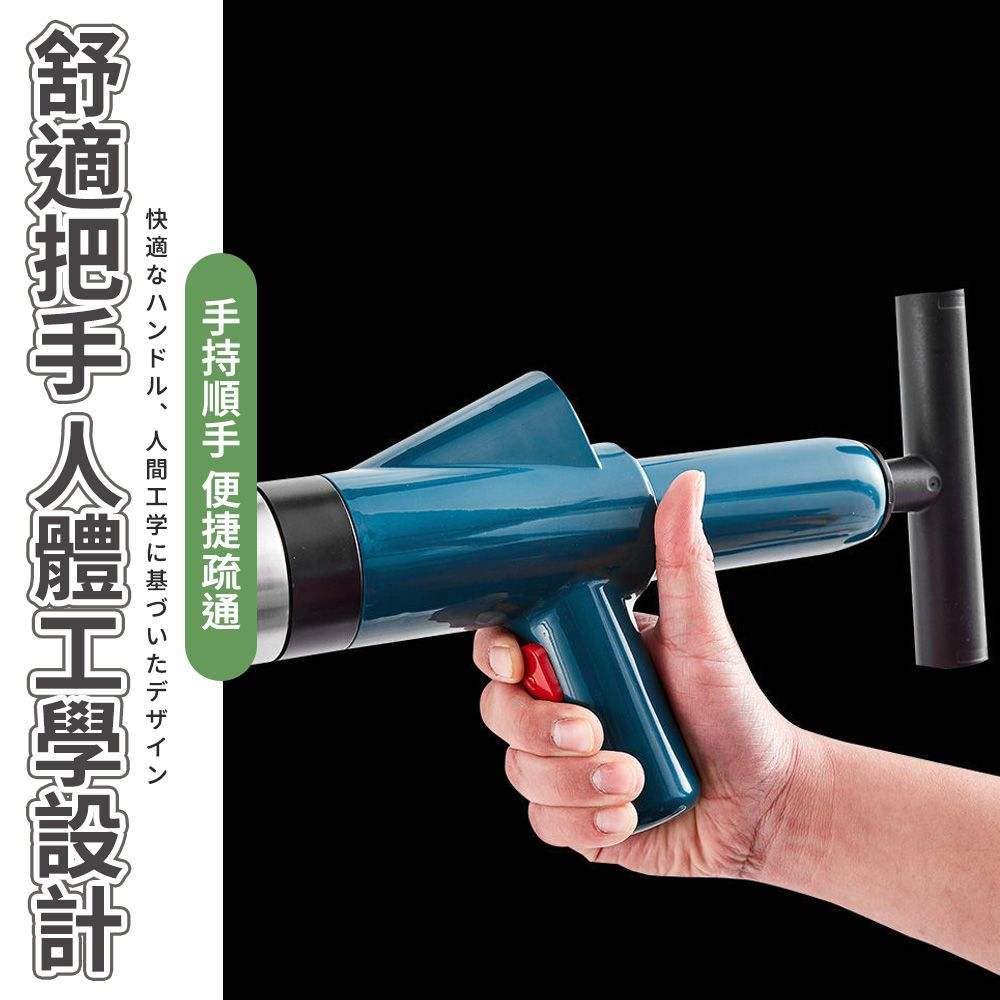  【幕日嚴選】不銹鋼水管疏通器 馬桶疏通器 管道阻塞 強勁氣壓 一鍵疏通 多功能五件套(15*66*7cm)