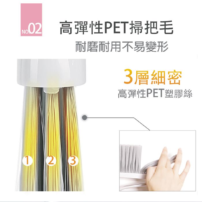 NO 高彈性PET掃把毛耐磨耐用不易變形233層細密高彈性PET塑膠絲