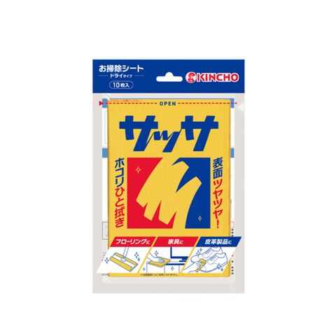 KINCHO 日本金鳥 SASSA萬用三層雙面擦拭巾10枚入