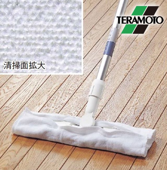   好康推薦組【TERAMOTO】日本進口拖把專用布可乾濕兩用吸水性佳除塵除菌效果佳清潔不留水痕