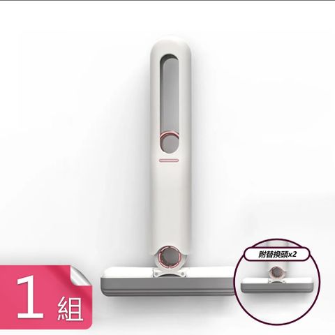 【茉家】單手持握吸水去污小拖把-1刷+替換頭2入