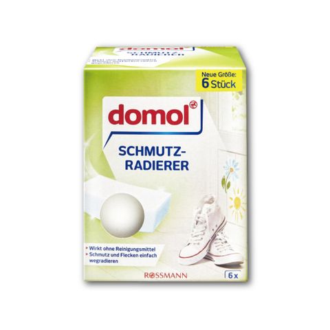 (2盒)德國domol-居家免洗劑萬用清潔科技海綿-白色6大片/盒