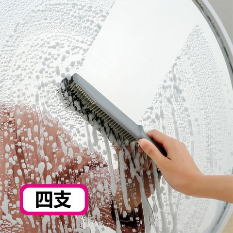 三合一多功能矽膠清潔細縫刷-4支