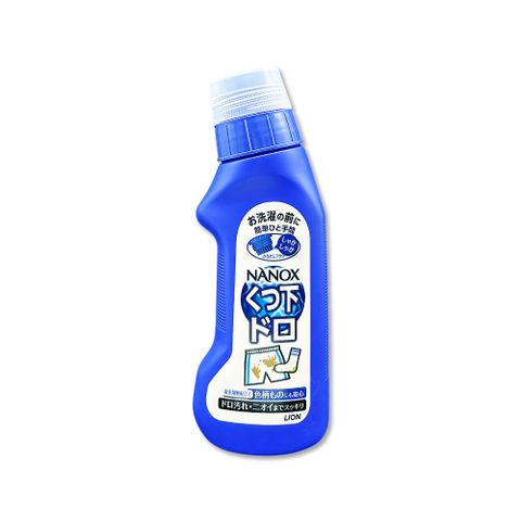 日本LION-NANOX軟毛刷頭褲子鞋襪消臭除泥漬清潔劑220g/深藍瓶