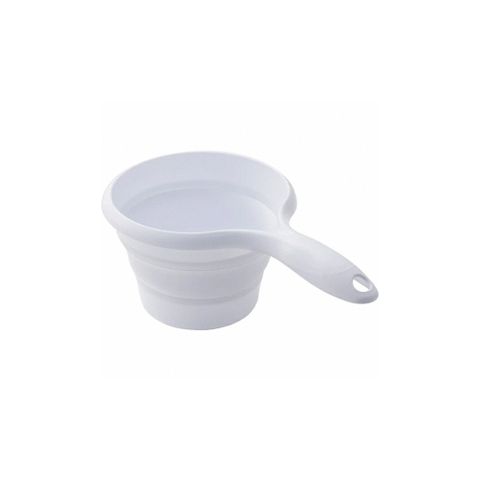 【日本ISETO】日本製可折疊水瓢-白色