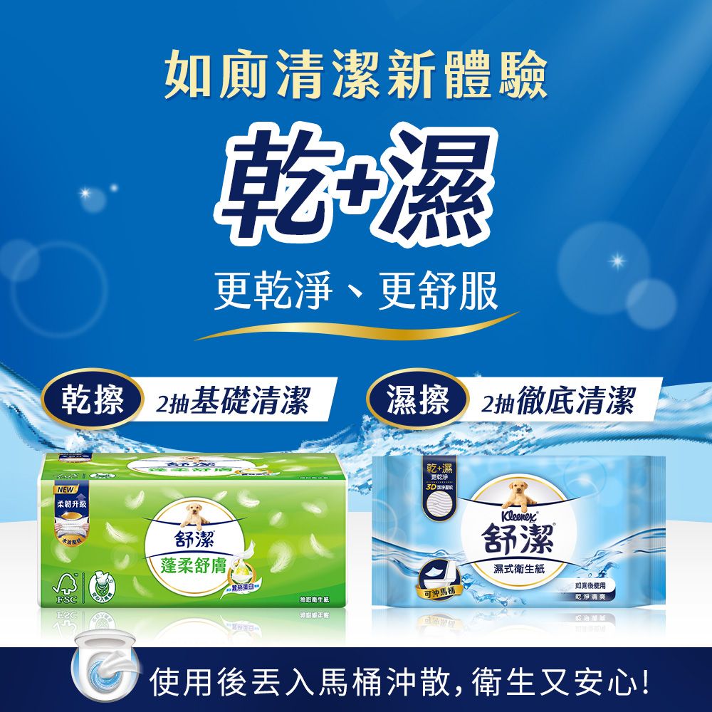 Kleenex 舒潔 蓬柔舒膚抽取衛生紙(100抽x16包x2串)