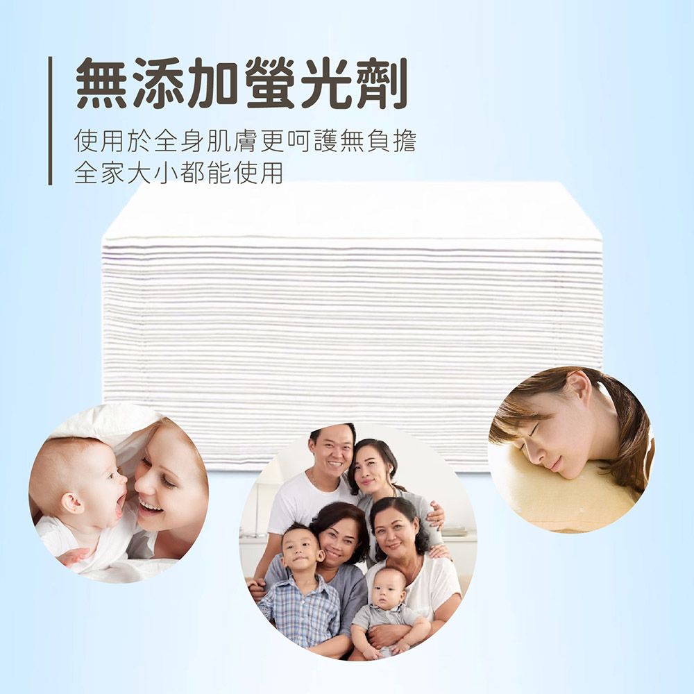 無添加螢光劑使用於全身肌膚更呵護無負擔全家大小都能使用