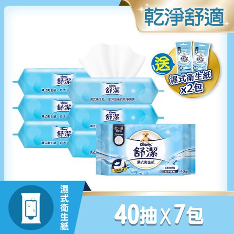 Kleenex 舒潔 濕式衛生紙(40抽x7包+10抽x2包)
