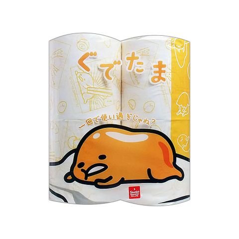 日本Gudetama 印花捲筒衛生紙(寬114mm x 長30mx4捲入)