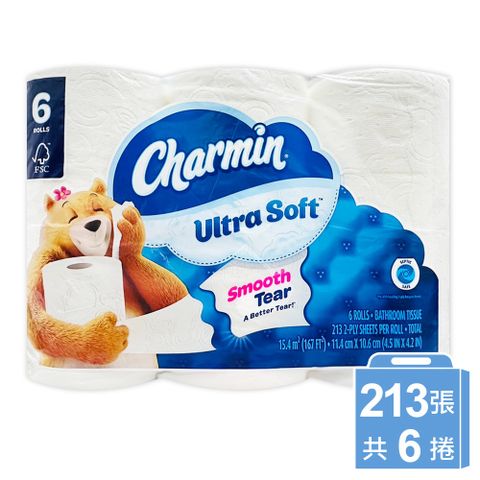 Charmin 超柔軟捲筒衛生紙 (213張x6捲)