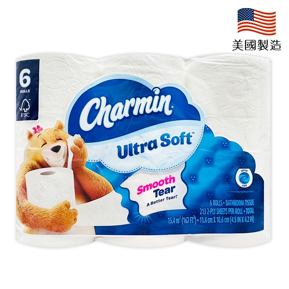 Charmin 超柔軟捲筒衛生紙(213張x6捲)x5包/箱購
