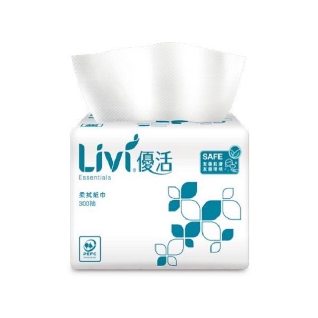 Livi 優活 柔拭紙巾300抽*60包