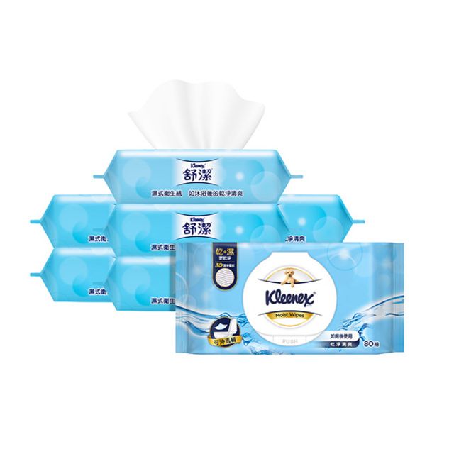 Kleenex 舒潔  加蓋濕式衛生紙80抽x8包/箱