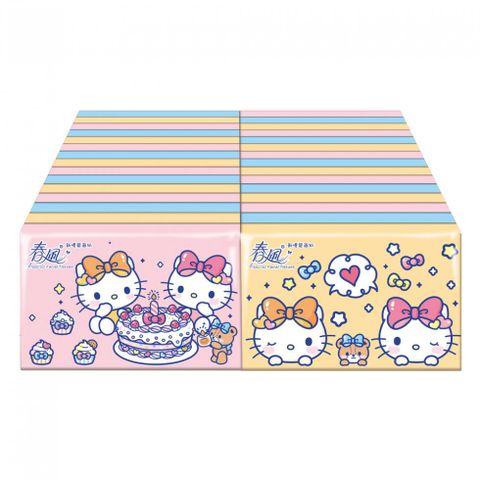 SILLACE 春風 Hello Kitty 袖珍包面紙 10抽x30包x2串(袖珍面紙)