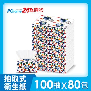 BOXMAN 3層超厚柔感抽取式便利包衛生紙(100抽x20包X4串/箱)
