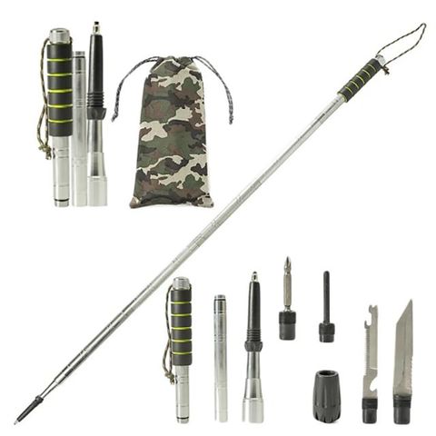 【TANERDD】多功能鋁合金加長款六節登山杖(TR-D0006)