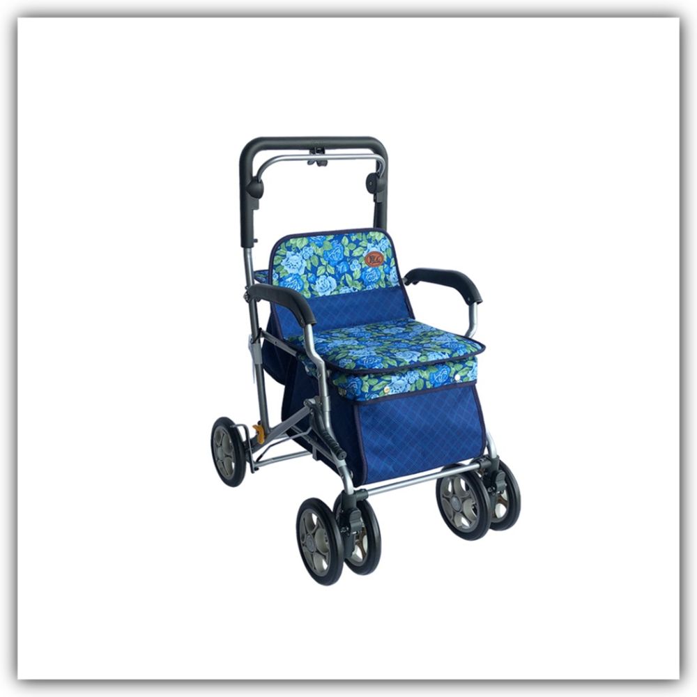  台灣製造 折疊扶手 加大菜籃購物車