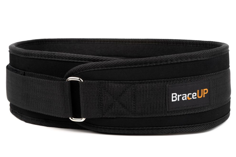 BraceUP 美國品牌 [美國領導品牌] 舉重/重訓護腰帶 4 英吋寬 纖薄設計 易於穿脫