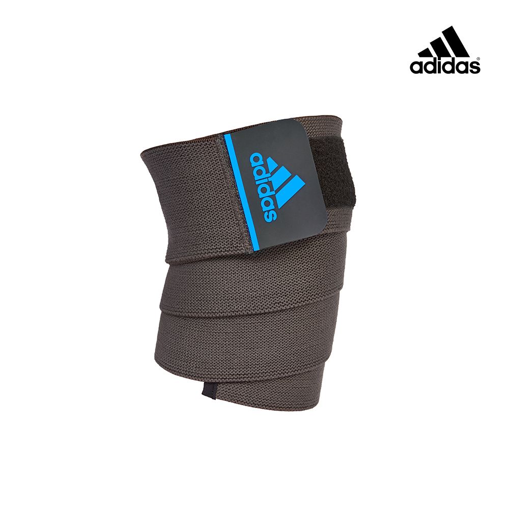 adidas 愛迪達 彈力纏繞式訓練護帶-黑/藍