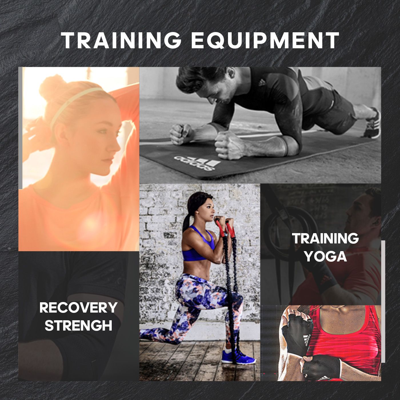 TRAINING EQUIPMENTRECOVERYSTRENGHTRAININGYOGA