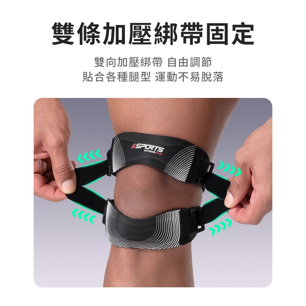 Friyu 日式薄型半月板加壓運動護膝 矽膠運動髕骨帶 運動護具 登山/騎行/慢跑