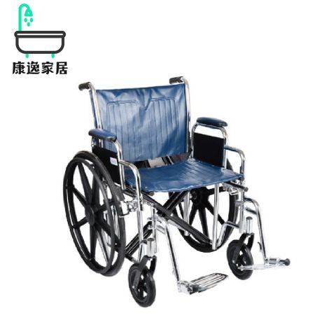 【輪椅】恆伸醫療 鐵製22吋可拆手腳加大型輪椅BC附加功能A款