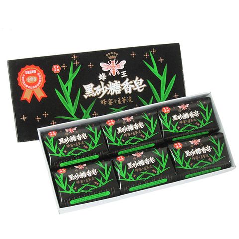 【一品川流】蜂王黑砂糖香皂-80g x 6入 (禮盒組)