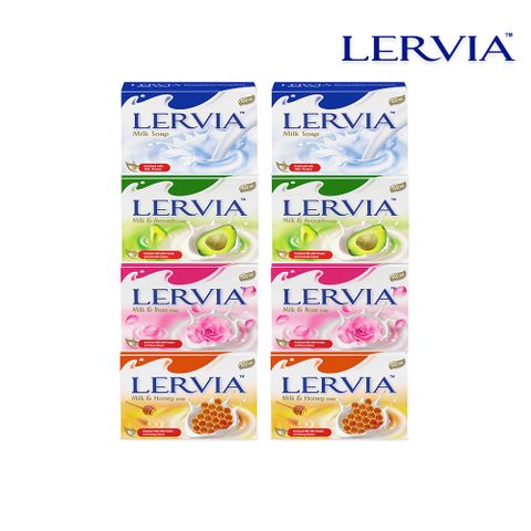 【Lervia】 牛奶嫩膚皂90g x8入