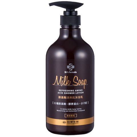 《台塑生醫》Dr’s Formula胺基酸清爽肌沐浴乳 (雪皂香氛) 800g X3