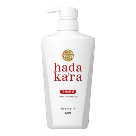日本 LION 獅王 hada kara 保濕沐浴乳 500ml