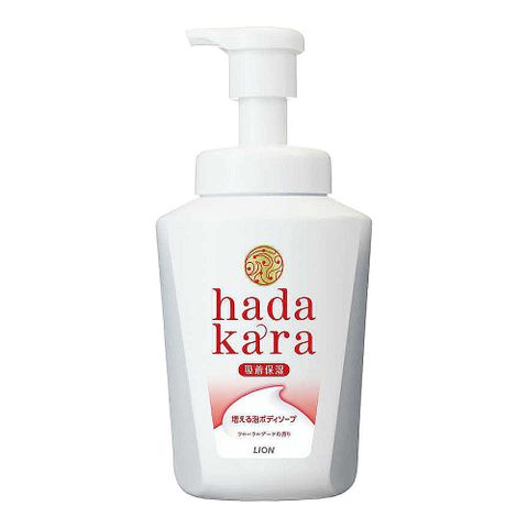 日本 LION 獅王 hada kara 保濕沐浴慕斯 550ml