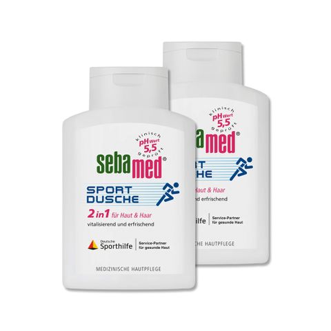 (2瓶)德國Sebamed-pH5.5運動型清爽淨味2合1洗髮沐浴乳200ml/瓶