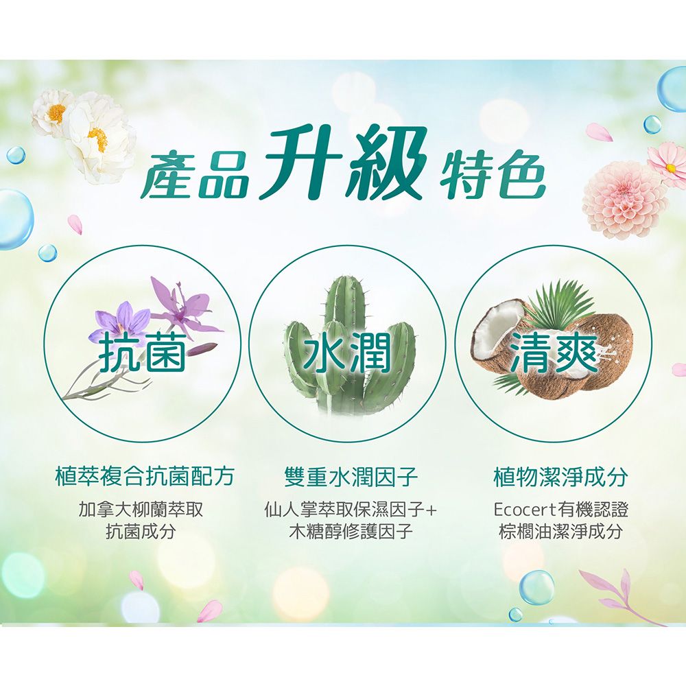 GREEN 綠的 抗菌沐浴乳補充包700ml(多款任選)