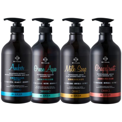 Dr’s Formula_台塑生醫 香氛沐浴乳800g 2入組 (琥珀/雪皂/柚果/碧泉)