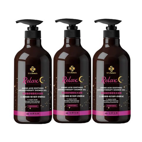 《台塑生醫》Drs Formula胺基酸舒緩香氛沐浴精(花園夢境香氛)800g*3入