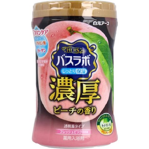 日本【白元】HERS入浴劑 - 濃郁蜜桃香600g