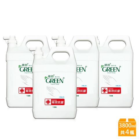綠的GREEN 潔手乳加侖桶3800mlx4入加侖桶 (箱購)